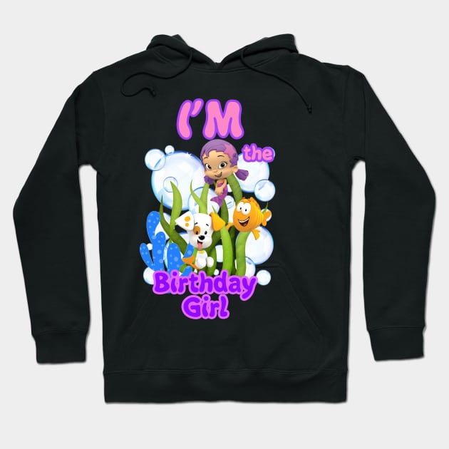 Birthday Girl - Bubble Guppies Hoodie by SusieTeeCreations